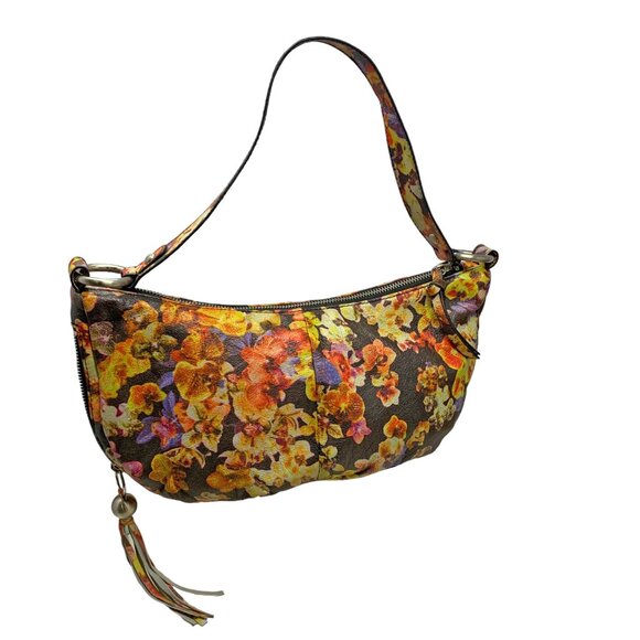 HOBO The‎ Original Phoebe Autumn Orchards Leather Shoulder Bag - Picture 2 of 10